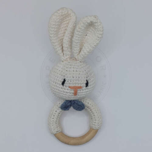 Handmade Crochet Rabbit Rattle - Image 6