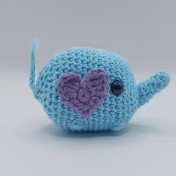 Handmade Crochet Elephant With Heart