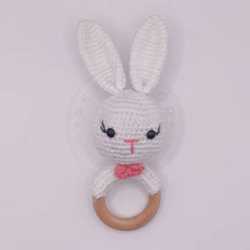 Handmade Crochet Rabbit Rattle