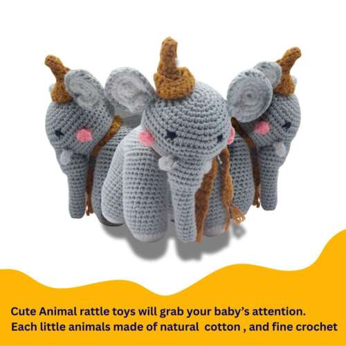Handmade Crochet Elephant - Image 7