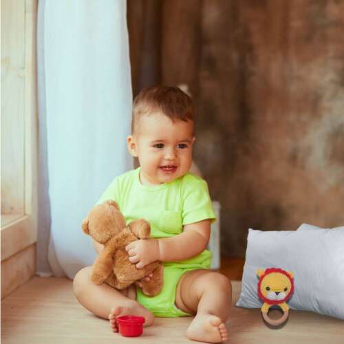 Handmade Crochet Lion Rattle - Image 5