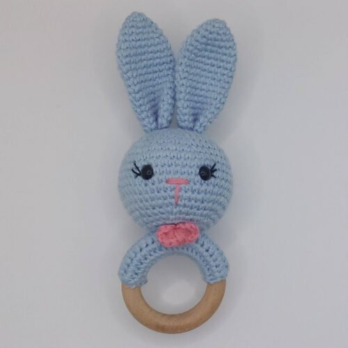 Handmade Crochet Rabbit Rattle