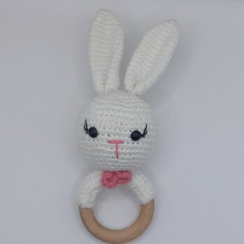 Handmade Crochet Rabbit Rattle