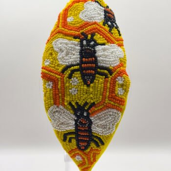 Handmade Beaded Bee Headband