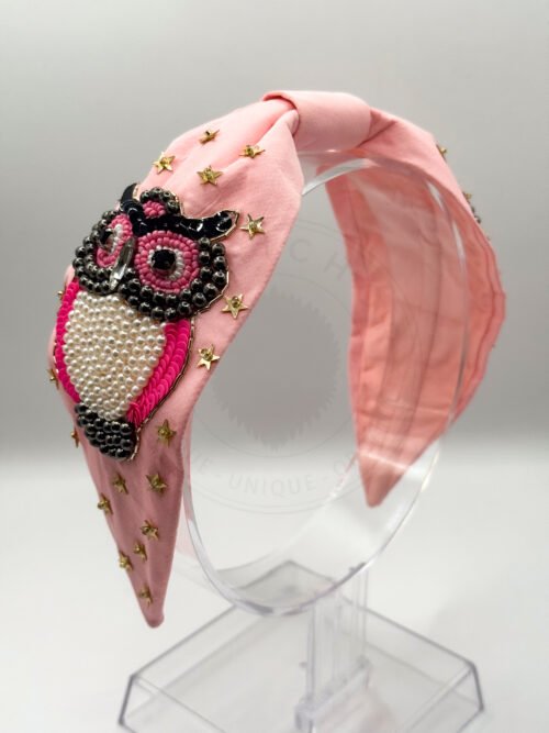 Handmade Beaded Owl Headband