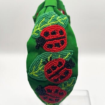 Handmade Beaded Ladybug Headband