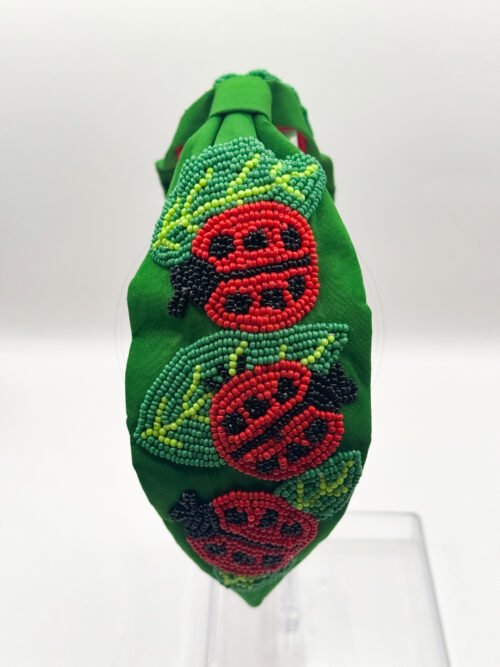 Handmade Beaded Ladybug Headband