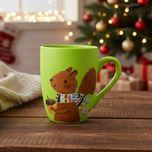 Handmade Squirrel Mug