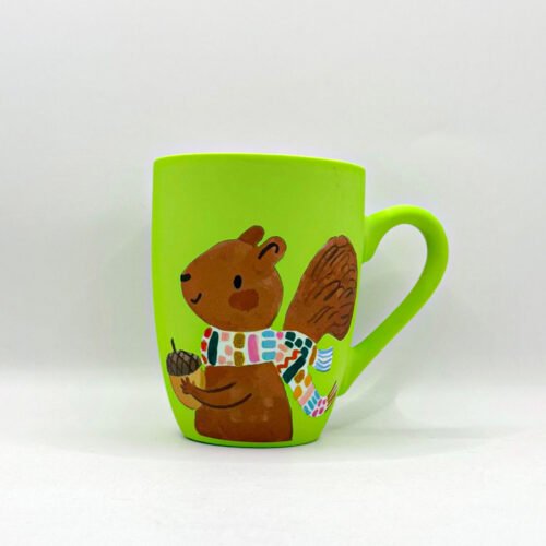 Handmade Squirrel Mug