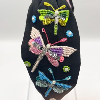 Handmade Beaded Dragonfly Headband