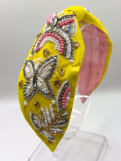 Handmade Beaded Butterfly Headband