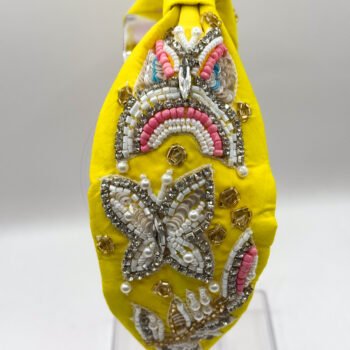 Handmade Beaded Butterfly Headband